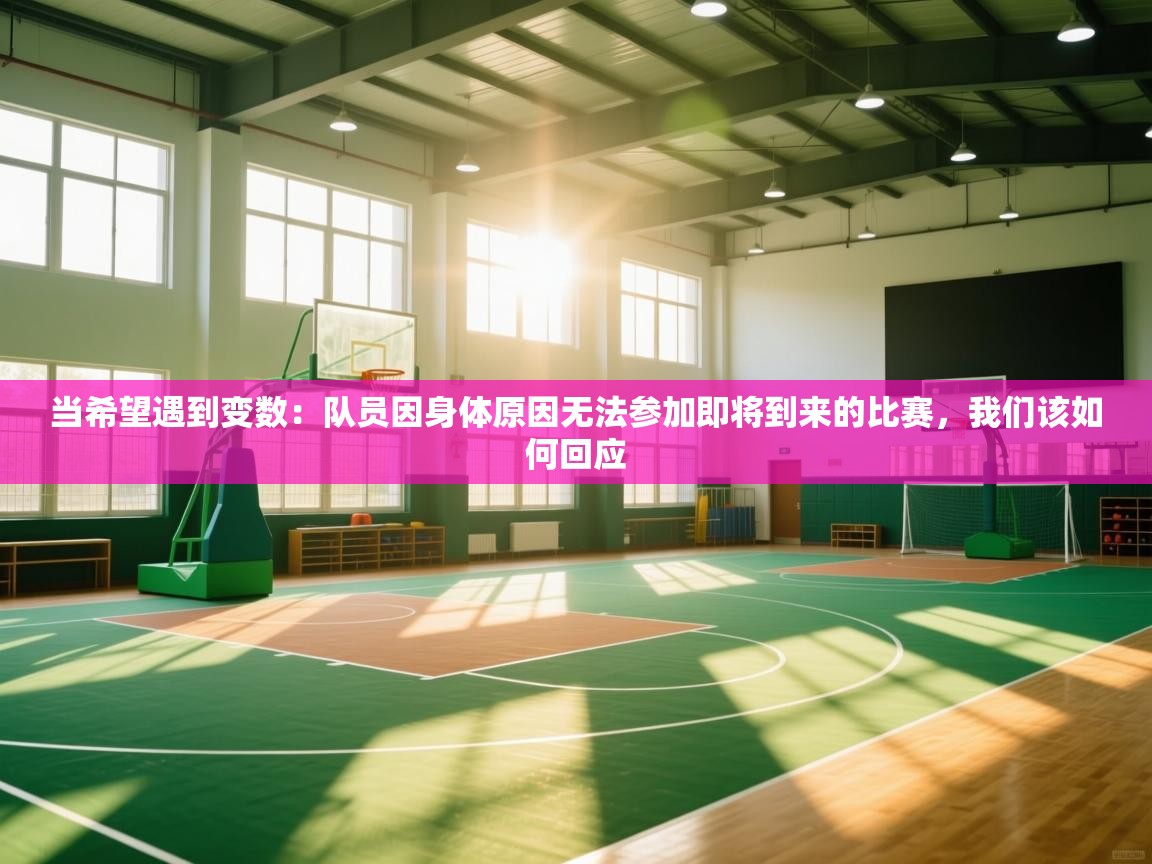 当希望遇到变数：队员因身体原因无法参加即将到来的比赛，我们该如何回应  第1张